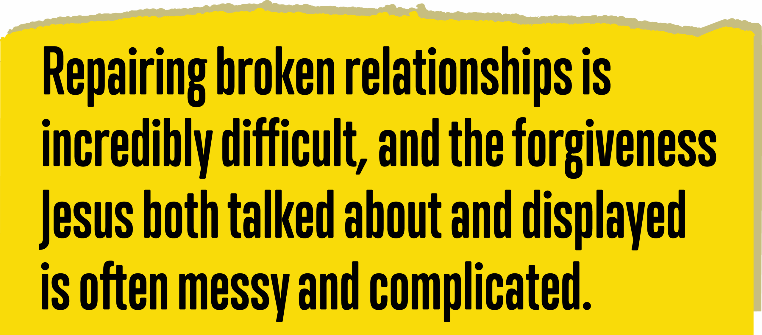 repairing broken relationships